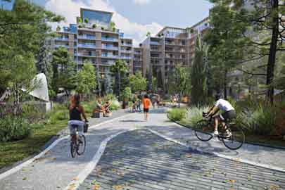 Pistă pentru biciclete dedicată mobilității active